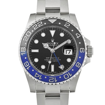 ロレックス GMTマスターII 116710BLNR ブラック メンズ 時計 【中古】【wristwatch】