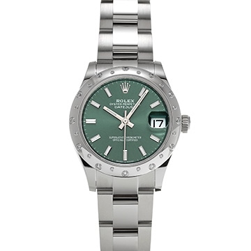 ロレックス デイトジャスト 31 278344RBR ミントグリーン ユニセックス 時計 【中古】【wristwatch】