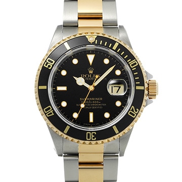 ロレックス サブマリーナ デイト 16613 ブラック メンズ 時計 【中古】【wristwatch】