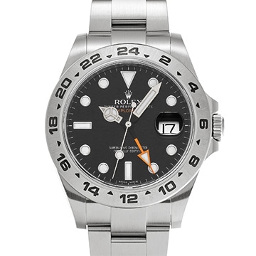 ロレックス エクスプローラーII 216570 ブラック メンズ 時計 【中古】【wristwatch】