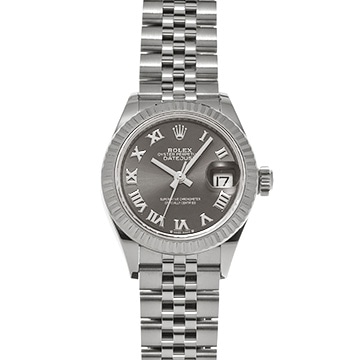 ロレックス レディ デイトジャスト 28 279174 ダークグレー レディース 時計 【中古】【wristwatch】