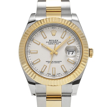 ロレックス デイトジャストII 116333 アイボリー メンズ 時計 【中古】【wristwatch】