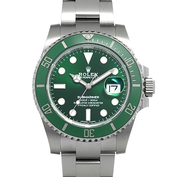 ロレックス サブマリーナ デイト 116610LV グリーン メンズ 時計 【中古】【wristwatch】