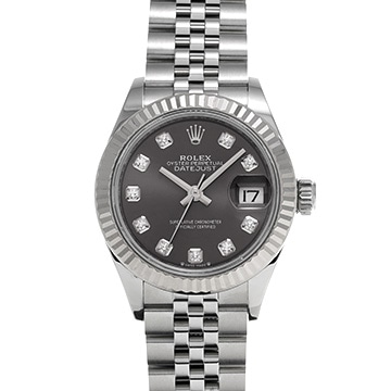 ロレックス レディ デイトジャスト 279174G ダークグレー/ダイヤモンド レディース 時計 【中古】【wristwatch】
