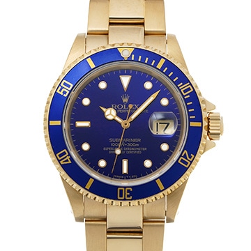 ロレックス サブマリーナ デイト 16618 ブルー メンズ 時計 【中古】【wristwatch】