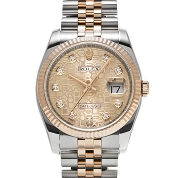 ロレックス デイトジャスト 116231G ピンクコンピュータ/ダイヤモンド メンズ 時計 【中古】【wristwatch】