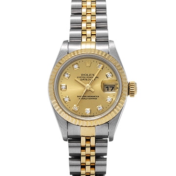 ロレックス デイトジャスト 79173G シャンパン/ダイヤモンド レディース 時計 【中古】【wristwatch】