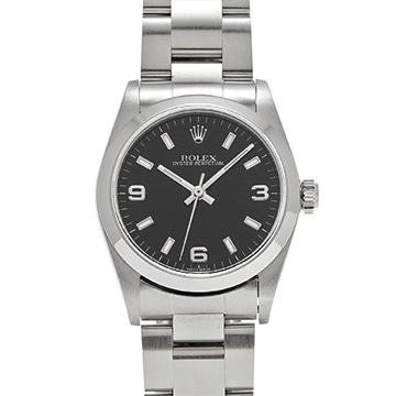ロレックス オイスターパーペチュアル 77080 ブラック ユニセックス 時計 【中古】【wristwatch】