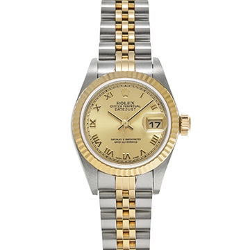 ロレックス デイトジャスト 79173 シャンパン レディース 時計 【中古】【wristwatch】