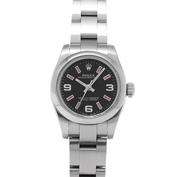 ロレックス オイスターパーペチュアル 26 176200 ブラック レディース 時計 【新品】【wristwatch】