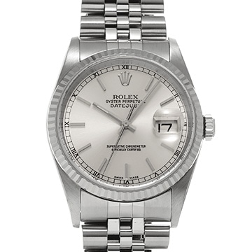 ロレックス デイトジャスト 16234 シルバー メンズ 時計 【中古】【wristwatch】