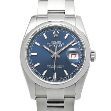 ロレックス デイトジャスト 36 116200 ブルー メンズ 時計 【中古】【wristwatch】