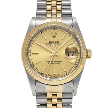 ロレックス デイトジャスト 16233 シャンパン メンズ 時計 【中古】【wristwatch】