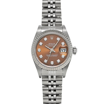 ロレックス デイトジャスト 79174G ピンク/ダイヤモンド レディース 時計 【中古】【wristwatch】