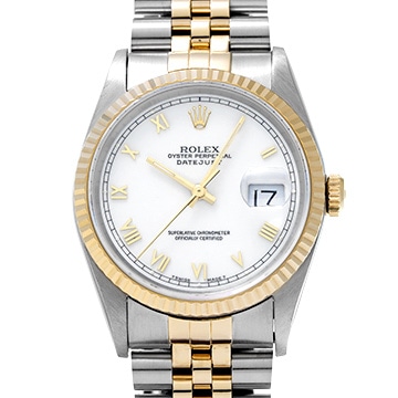ロレックス デイトジャスト 16233 ホワイト メンズ 時計 【中古】【wristwatch】