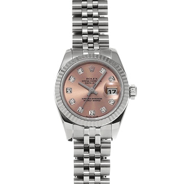 ロレックス デイトジャスト 179174G ピンク/ダイヤモンド レディース 時計 【中古】【wristwatch】