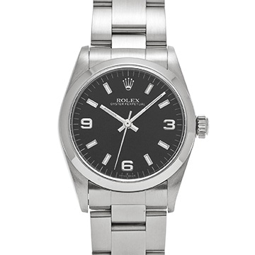 ロレックス オイスターパーペチュアル 77080 ブラック ユニセックス 時計 【中古】【wristwatch】