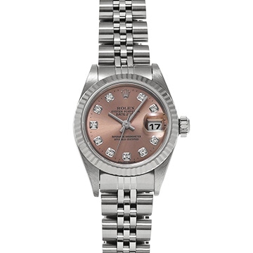 ロレックス デイトジャスト 79174G ピンク/ダイヤモンド レディース 時計 【中古】【wristwatch】