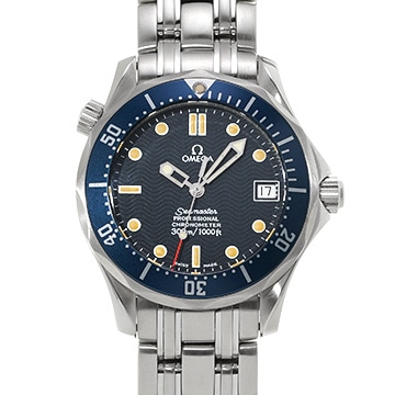 オメガ シーマスター 300 デイト 2551.80 ブルー メンズ 時計 【中古】【wristwatch】