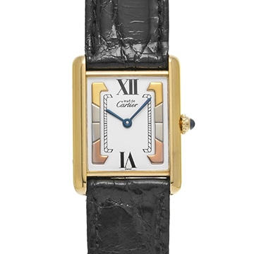 カルティエ マストタンク LM ヴェルメイユ 590005 ホワイト ユニセックス 時計 【中古】【wristwatch】