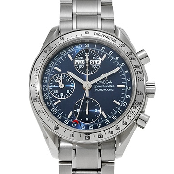 オメガ スピードマスター トリプルカレンダー 3523.80 ブルー メンズ 時計 【中古】【wristwatch】