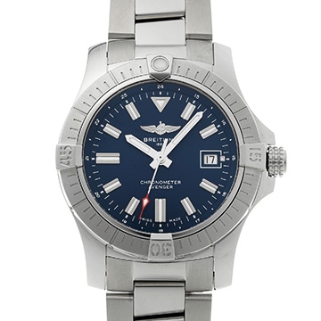 ブライトリング アベンジャー オートマチック 43 A17318101C1A1 ブルー メンズ 時計 【中古】【wristwatch】