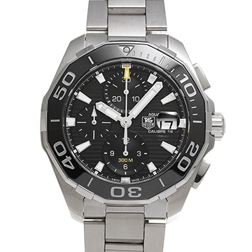 タグ ホイヤー アクアレーサー キャリバー16 クロノグラフ CAY211A.BA0927 ブラック メンズ 時計 【中古】【wristwatch】