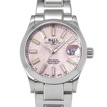 ボールウォッチ マーベライト クロノメーター 36 NL9616C-S2CJ-PKR ピンクシェル メンズ 時計 【中古】【wristwatch】