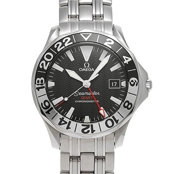 オメガ シーマスター 300 GMT 50th 2534.50 ブラック メンズ 時計 【中古】【wristwatch】