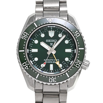 セイコー プロスペックス ダイバースキューバ 1968 メカニカルダイバーズ 現代デザイン GMT SBEJ009 グリーン メンズ 時計 【中古】【wristwatch】