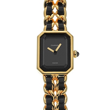 シャネル プルミエール M H0001 ブラック レディース 時計 【中古】【wristwatch】