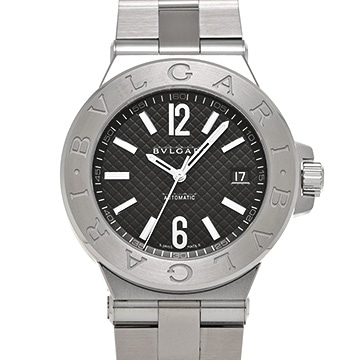 ブルガリ ディアゴノ DG40S ブラック メンズ 時計 【中古】【wristwatch】