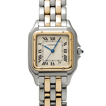 カルティエ パンテール MM W25028B6 アイボリー ユニセックス 時計 【中古】【wristwatch】