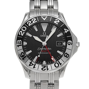 オメガ シーマスター 300 GMT 50th 2534.50 ブラック メンズ 時計 【中古】【wristwatch】