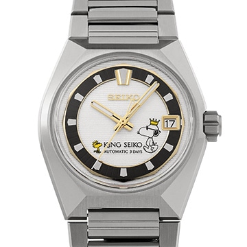 セイコー キングセイコー VANAC PEANUTS 75th記念 SDKV011 シルバー メンズ 時計 【中古】【wristwatch】