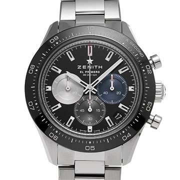 ゼニス クロノマスター エル・プリメロ スポーツ 03.3100.3600/21.M3100 ブラック メンズ 時計 【中古】【wristwatch】