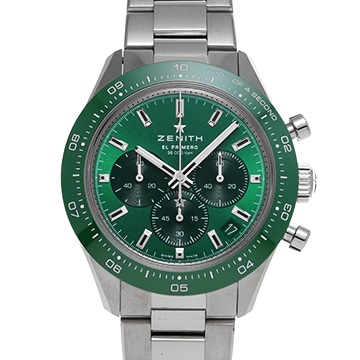 ゼニス クロノマスター スポーツ ヨシダ スペシャルエディション 03.3107.3600/56.M3100 グリーンラッカー メンズ 時計 【中古】【wristwatch】