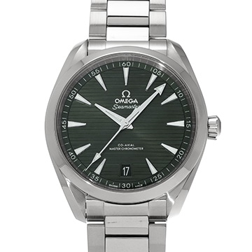 オメガ シーマスター アクアテラ コーアクシャル マスタークロノメーター 220.10.41.21.10.001 グリーン メンズ 時計 【中古】【wristwatch】