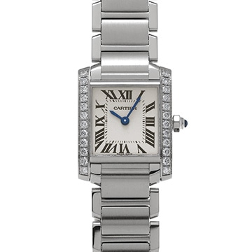 カルティエ タンク フランセーズ SM W4TA0008 シルバー レディース 時計 【中古】【wristwatch】