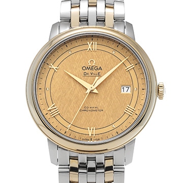オメガ デ・ヴィル プレステージ コーアクシャル 424.20.40.20.08.001 シャンパン レディース 時計 【中古】【wristwatch】