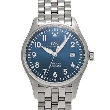 IWC パイロットウォッチ マーク XVIII プティ・プランス IW327016 ブルー メンズ 時計 【中古】【wristwatch】