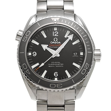 オメガ シーマスター プラネットオーシャン 600 コーアクシャル クロノメーター クロノグラフ 232.30.46.21.01.001 ブラック メンズ 時計 【中古】【wristwatch】