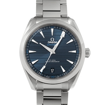 オメガ シーマスター アクアテラ コーアクシャル マスタークロノメーター 220.10.41.21.03.001 ブルー メンズ 時計 【中古】【wristwatch】