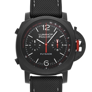 パネライ ルミノール クロノ フライバック 反町隆史エディション PAM01275 ブラック メンズ 時計 【中古】【wristwatch】