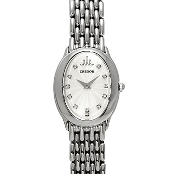 セイコー クレドール シグノ GSTE931 シルバー/ダイヤモンド レディース 時計 【中古】【wristwatch】