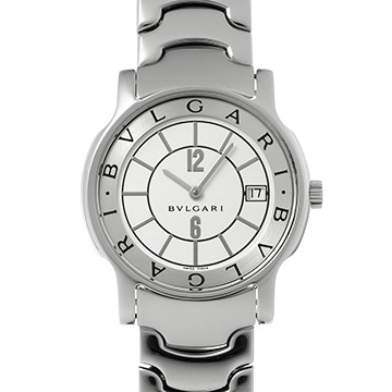 ブルガリ ソロテンポ ST35WSSD/N ホワイト メンズ 時計 【中古】【wristwatch】