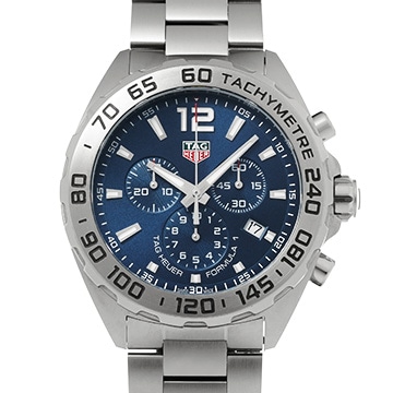 タグ ホイヤー フォーミュラ1 クォーツ クロノグラフ CAZ101K.BA0842 ブルー メンズ 時計 【中古】【wristwatch】