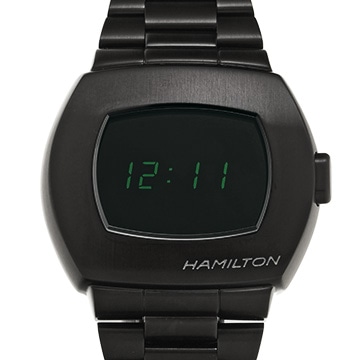 ハミルトン アメリカンクラシック PSR MTX デジタルクォーツ H52434130 ブラック メンズ 時計 【中古】【wristwatch】