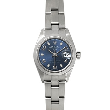 ロレックス オイスターパーペチュアル デイト 79160 ブルー レディース 時計 【中古】【wristwatch】
