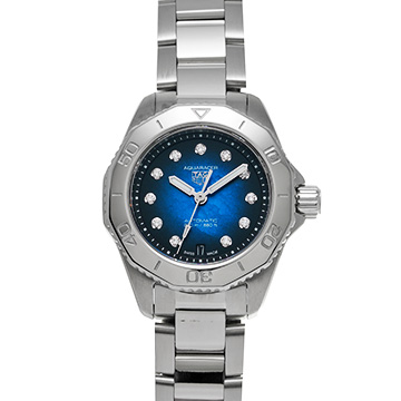 タグ ホイヤー アクアレーサー WBP2411.BA0622 ブルー・グラデーション/ダイヤモンド レディース 時計 【中古】【wristwatch】